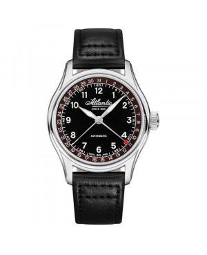 Szwajcarski klasyczny zegarek męski Atlantic Worldmaster Automatic Pointer Date 52782.41.93
