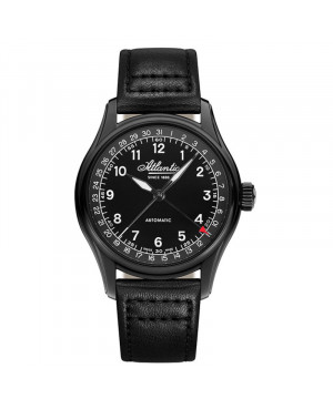 Szwajcarski klasyczny zegarek męski Atlantic Worldmaster Automatic Pointer Date 52782.46.63