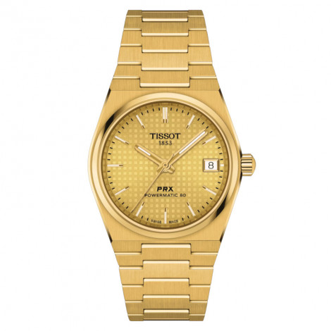 Szwajcarski klasyczny zegarek damski TISSOT PRX Powermatic 80 T137.207.33.021.00
