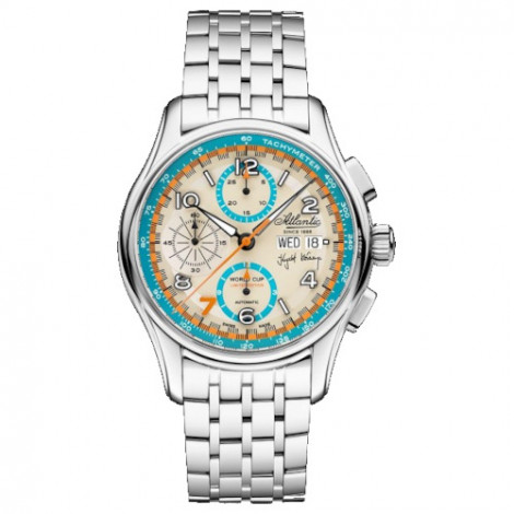 Szwajcarski zegarek męski Atlantic Worldmaster World Cup Limited Edition 55858.41.29LE