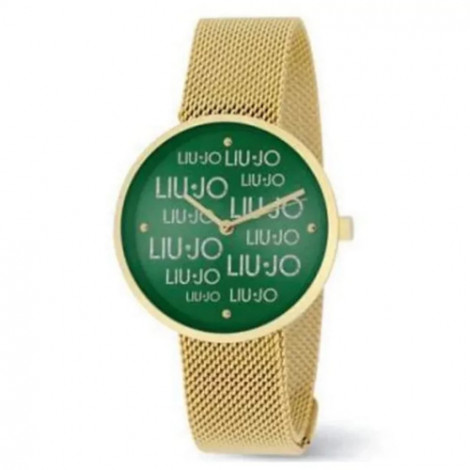 Modowy zegarek damski LIU JO Magic Mesh Gold TLJ2157