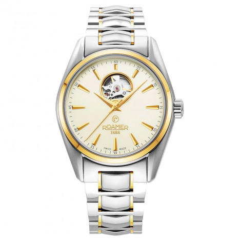 Szwajcarski elegancki zegarek męski Roamer Searock Master 984985 47 35 20