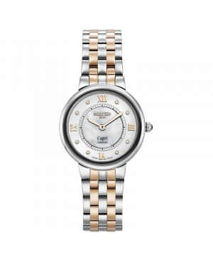 Szwajcarski elegancki zegarek damski Roamer Capri Diamond 859845 49 29 50