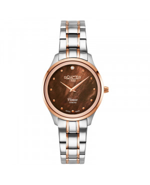Szwajcarski elegancki zegarek damski Roamer Venus Diamond 601857 49 79 20