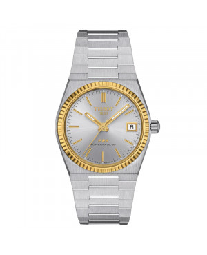 Szwajcarski elegancki zegarek damski TISSOT PRX Powermatic 80 18K Gold T931.207.41.031.01