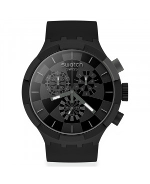 Modowy zegarek męski Swatch Big Bold Chrono CHECKPOINT BLACK PAY! SO32P103-5300