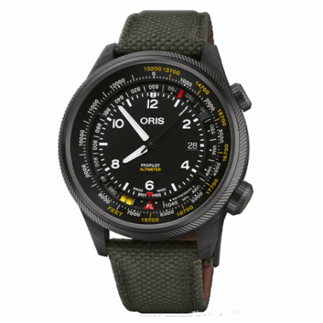 Szwajcarski zegarek męski dla pilotów ORIS Pro Pilot Altimeter 01 793 7775 8734-Set