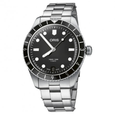 Szwajcarski, klasyczny zegarek męski ORIS Divers Sixty-Five 12H Calibre 400 01 400 7772 4054-07 8 20 18