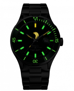 Szwajcarski elegancki zegarek męski Ball Roadmaster Challenger Moonphase DM3150B-S13J-GR