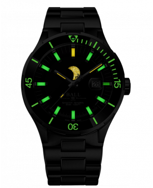 Szwajcarski elegancki zegarek męski Ball Roadmaster Challenger Moonphase DM3150B-S13J-BK