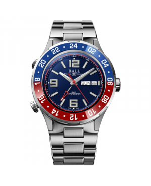 Szwajcarski sportowy zegarek męski BALL Roadmaster Marine GMT DG3030B-S4C-BE
