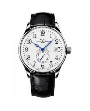 Szwajcarski klasyczny zegarek męski BALL Trainmaster Standard Time NM3888D-LL1CJ-WH