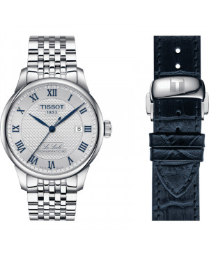 Szwajcarski klasyczny zegarek męski Tissot Le Locle Powermatic 80 20th Anniversary T006.407.11.033.03