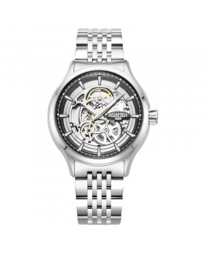 Szwajcarski elegancki zegarek męski Roamer Competence Skeleton IV 101984 41 45 10