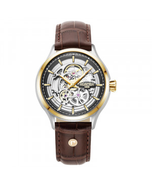 Szwajcarski elegancki zegarek męski Roamer Competence Skeleton IV 101984 47 85 05