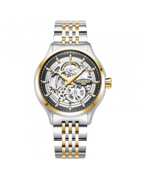 Szwajcarski elegancki zegarek męski Roamer Competence Skeleton IV 101984 47 85 10