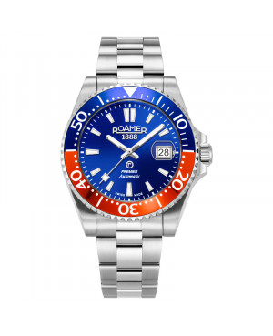 Szwajcarski elegancki zegarek męski Roamer Premier 986983 41 45 20