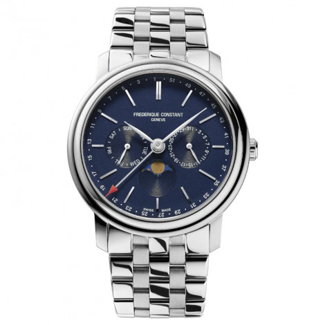 Szwajcarski elegancki zegarek męski FREDERIQUE CONSTANT Classics Index Business Timer FC-270N4P6B
