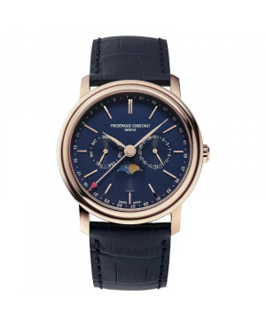 Szwajcarski elegancki zegarek męski FREDERIQUE CONSTANT Classics Index Business Timer FC-270N4P4