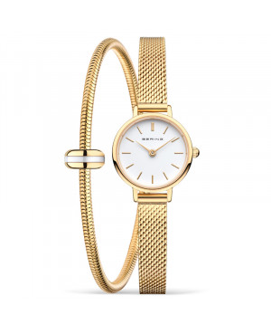 Modowy zegarek damski Bering Classic 11022-334-SET