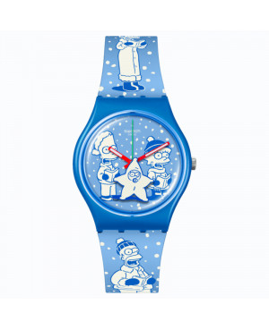Szwajcarski modowy zegarek unisex Swatch Tidings of Joy SO28Z126
