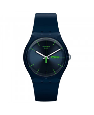 Szwajcarski modowy zegarek unisex Swatch Blue Rebel SO29N704