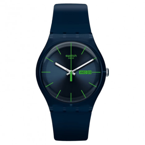 Szwajcarski modowy zegarek unisex Swatch Blue Rebel SO29N704