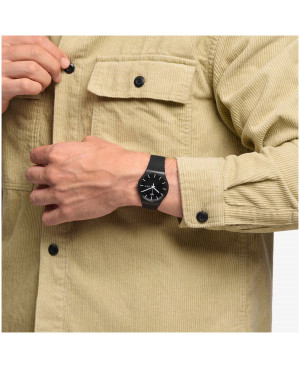 Szwajcarski modowy zegarek unisex Swatch Mono Black SO29B704