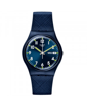 Szwajcarski modowy zegarek unisex Swatch Sir Blue SO28N702