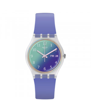 Szwajcarski modowy zegarek damski Swatch Ultralavande GE718