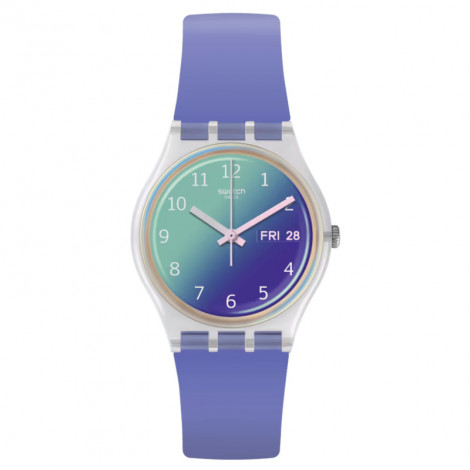 Szwajcarski modowy zegarek damski Swatch Ultralavande GE718