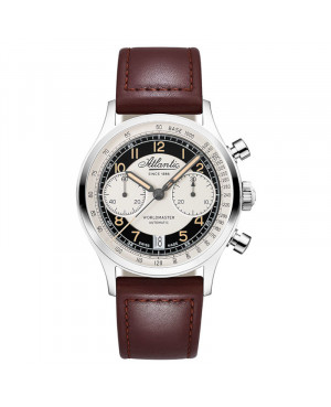 Szwajcarski elegancki zegarek męski Atlantic Worldmaster Bicompax Legend Edition 52852.41.23