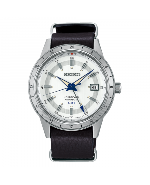Japoński, klasyczny zegarek męski SEIKO Presage GMT 110th Anniversary Limited Editions SSK015J1