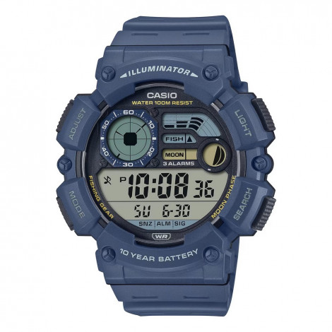 Sportowy zegarek męski CASIO Moonphase WS-1500H-2AVEF