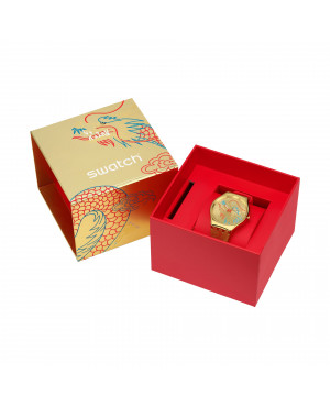 Swatch SYXZ104 Dragon In Gold w pudełku