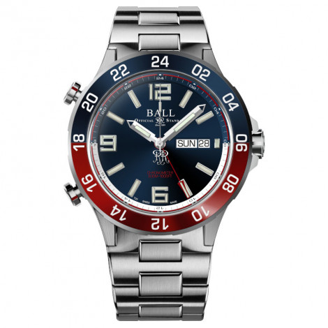 Szwajcarski sportowy zegarek męski Ball Roadmaster Marine GMT 42mm DG3222A-S1CJ-BE