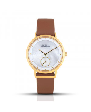 Elegancki zegarek damski Balticus New Sky Gold Whie Pearl BLT-BALNSGP