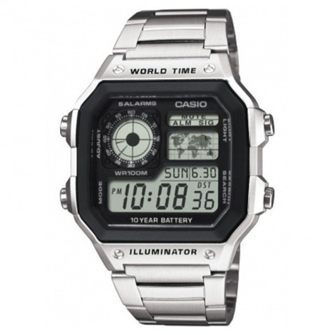 Sportowy zegarek męski Casio Digital AE-1200WHD-1AVEF