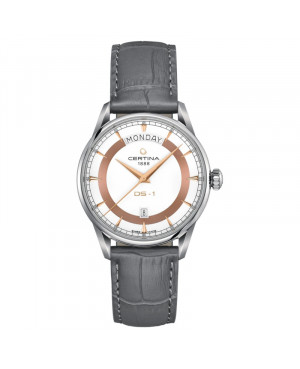 Szwajcarski elegancki zegarek damski Certina DS-1 Day-Date C029.430.16.011.01