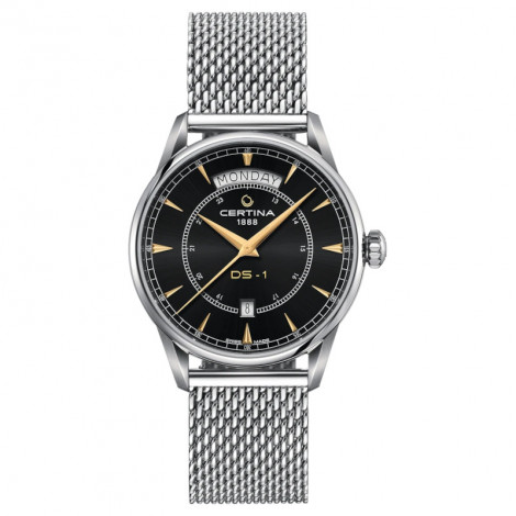 Szwajcarski elegancki zegarek męski Certina DS-1 Day-Date C029.430.11.051.00