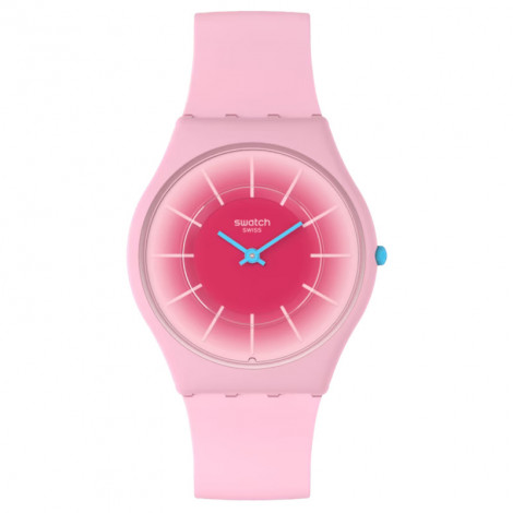 Szwajcarski modowy zegarek Swatch Radiantly Pink SS08P110