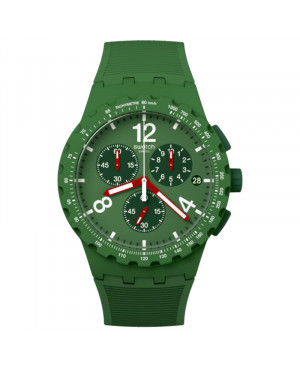 Szwajcarski modowy zegarek Swatch Primarily Green SUSG407