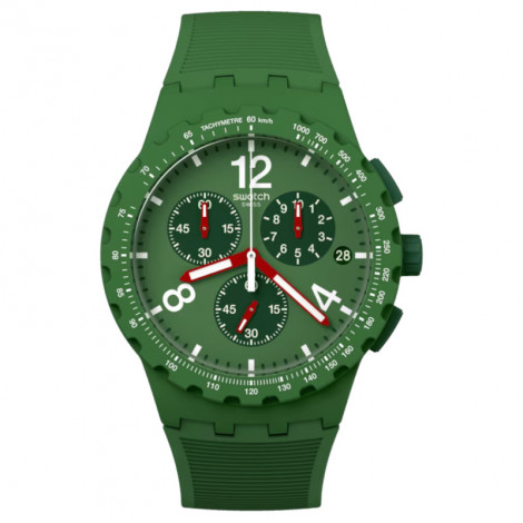 Szwajcarski modowy zegarek Swatch Primarily Green SUSG407
