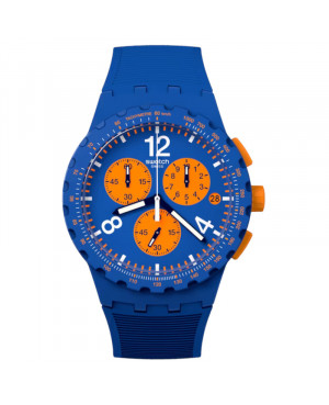 Szwajcarski modowy zegarek Swatch Primarily Blue SUSN419