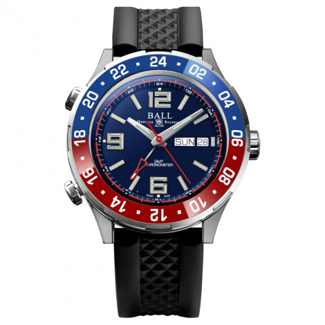 Szwajcarski sportowy zegarek męski BALL Roadmaster Marine GMT DG3030B-P4C-BE