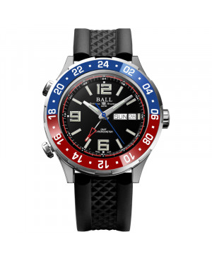 Szwajcarski sportowy zegarek męski BALL Roadmaster Marine GMT DG3030B-P4C-BK