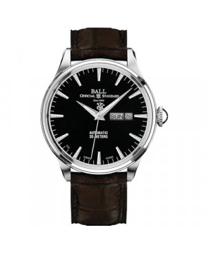 Szwajcarski elegancki zegarek męski BALL Trainmaster Eternity NM2080D-LJ-BK
