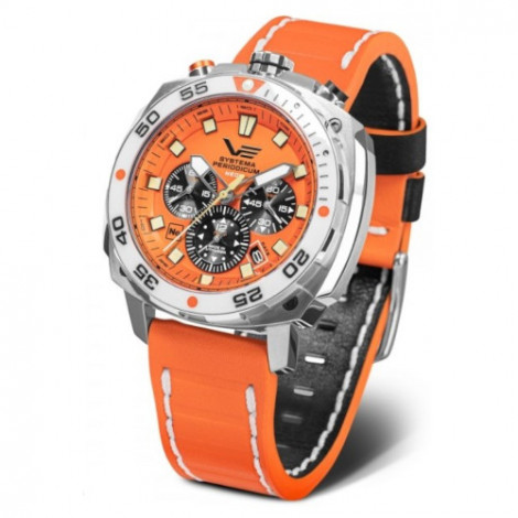 Sportowy zegarek męski Vostok Europe Systema Periodicum Neon VK67-650A723