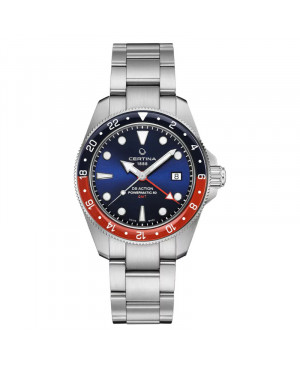 Szwajcarski sportowy zegarek męski Certina DS Action GMT Powermatic 80 C032.929.11.041.00