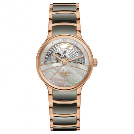 Szwajcarski elegancki zegarek damski RADO Centrix Automatic Diamonds R30029912